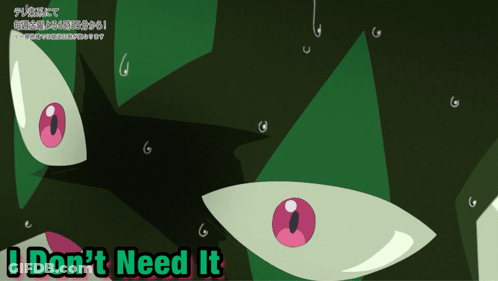 Monster Saying I Don't Need It GIF