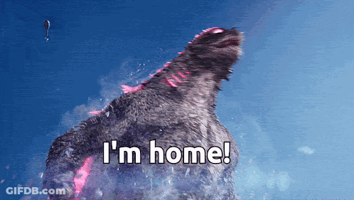 Monster Saying I'm Home GIF