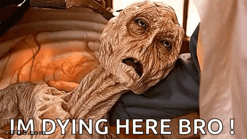 Monster Saying Im Dying Here Bro GIF