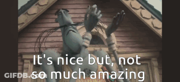 Monster Saying It's Nice But Not So Much Amazing GIF