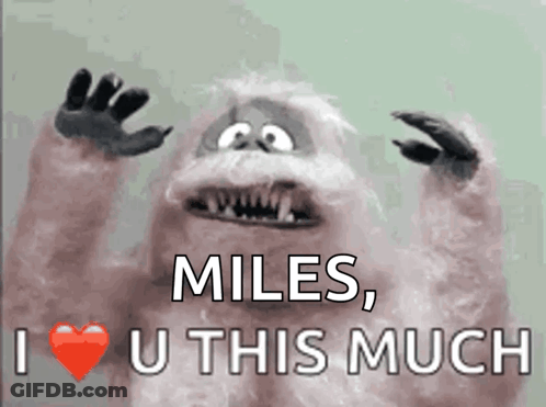 Monster Saying Miles I Love You This Much GIF