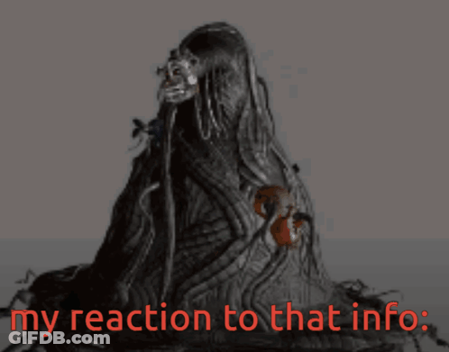 Monster Saying My Reaction To That Info GIF