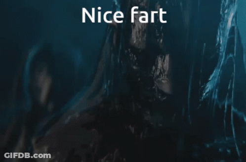Monster Saying Nice Fart GIF