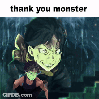 Monster Saying Thank You Monster GIF