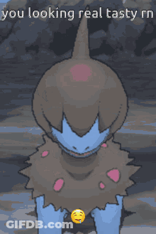 Monster Saying You Looking Real Tasty GIF
