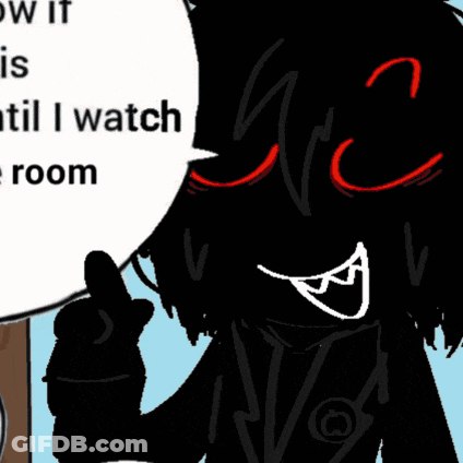 Monster Speech Bubble Saying Now It Is Until I Watch The Room GIF