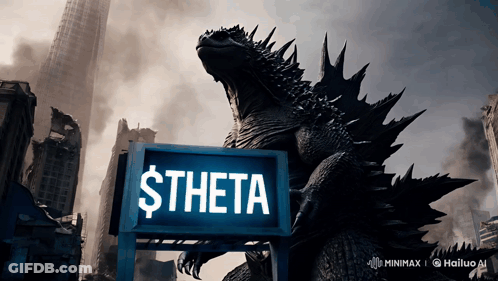 Monster Standing Before $ Theta Sign GIF