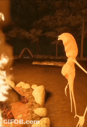 Monster Standing In Forest GIF