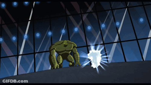 Monster Standing In Front Of Window With Light GIF