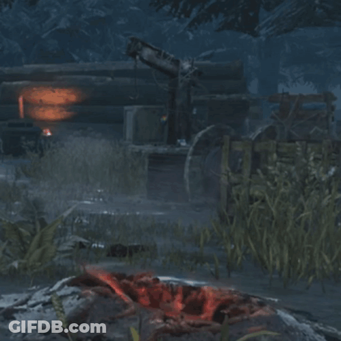 Monster Standing On Rock In Video Game GIF