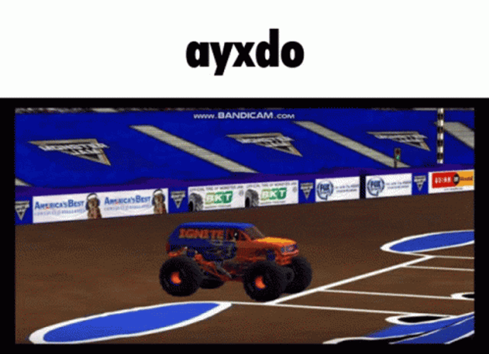 Monster Truck Exploding GIF