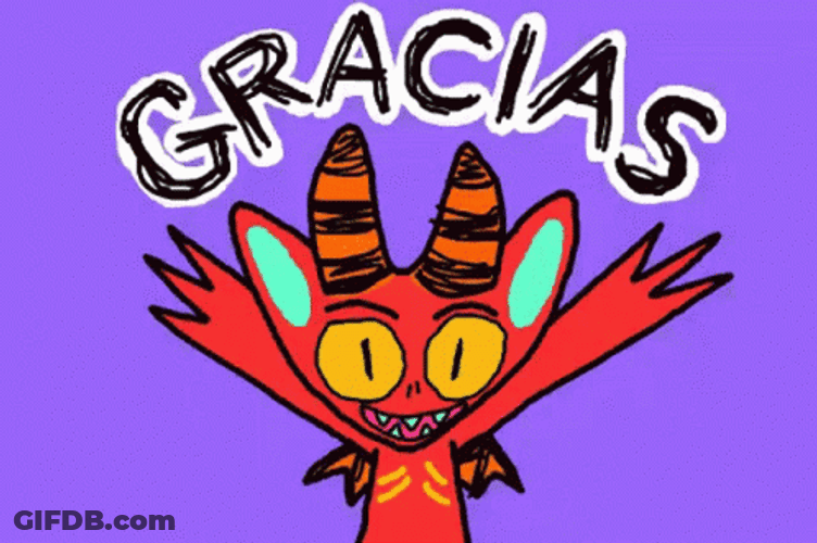 Monster Two Hands Up Muchas Gracias GIF