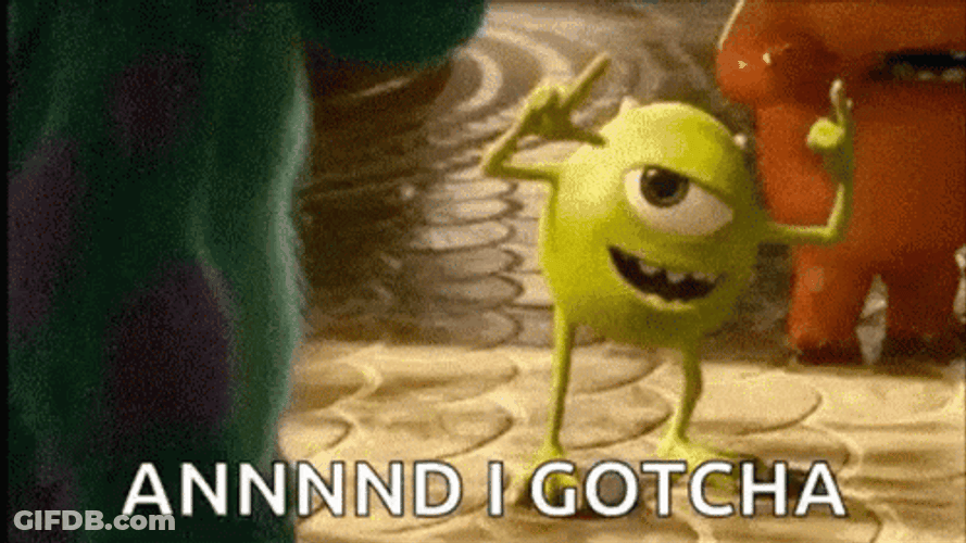 Monster University Cute I Gotcha GIF