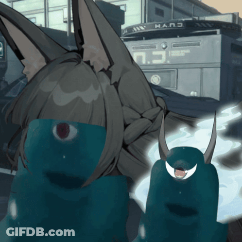 Monster With Building Saying Mans GIF