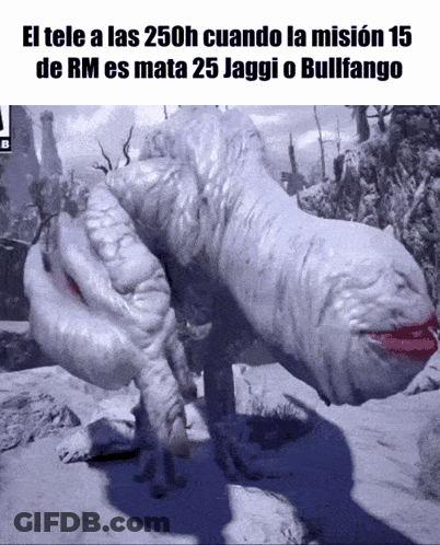 Monster With Caption El Tele A Las 250H Cuando La Mision 15 De Rm Es Mata 25 Jaggi GIF