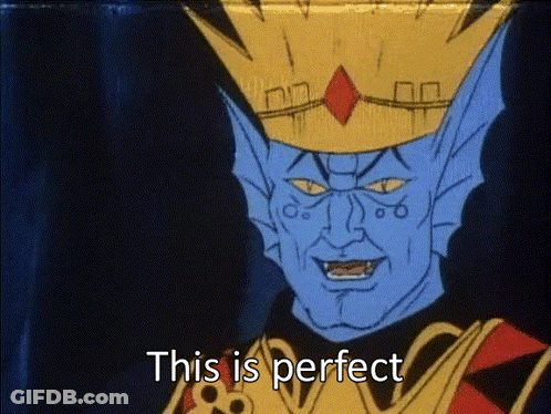 Monster With Crown Saying This Is Perfect GIF
