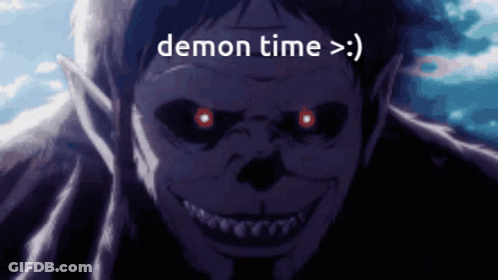 Monster With Demon Time GIF