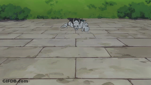 Monster With Horns And Letter C On Face GIF