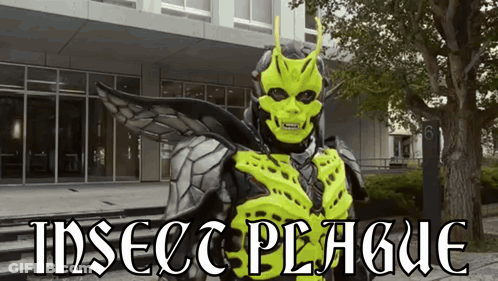 Monster With Insect Plague GIF