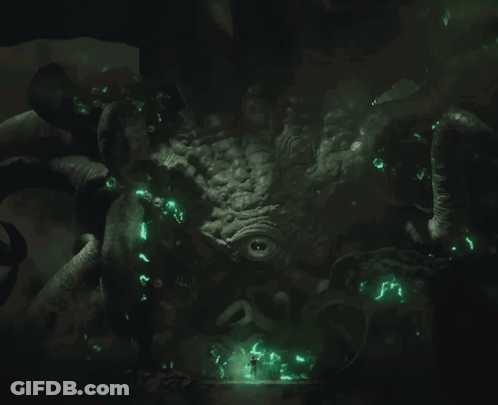 Monster With Large Eye And Tentacles GIF