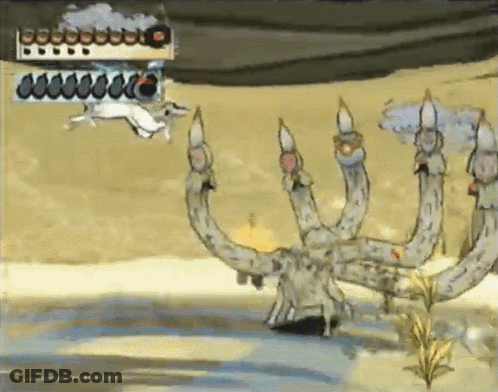 Monster With Many Arms Holding Sign 000000 GIF