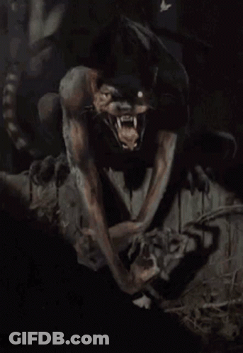 Monster With Mouth Open And Claws Out GIF