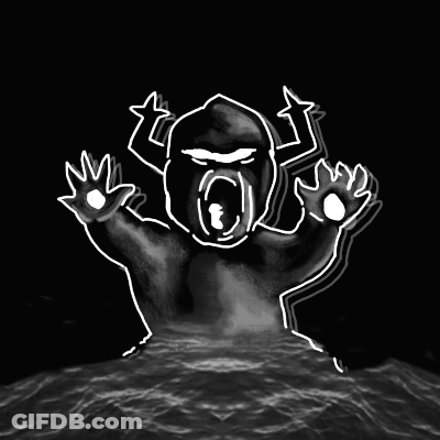 Monster With Mouth Open GIF