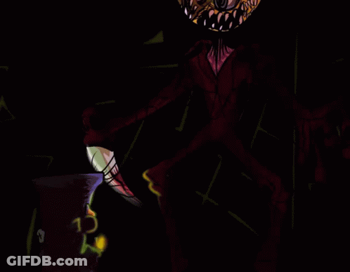 Monster With Number 13 On Hat GIF