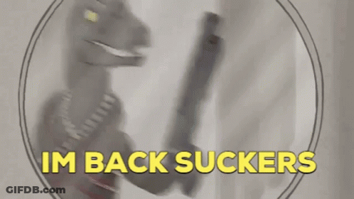Monster With Open Mouth In Dark GIF