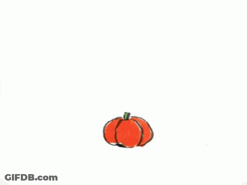 Monster With Pumpkin On Head GIF