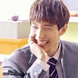 Monster With Purple Background And Chinese Writing GIF