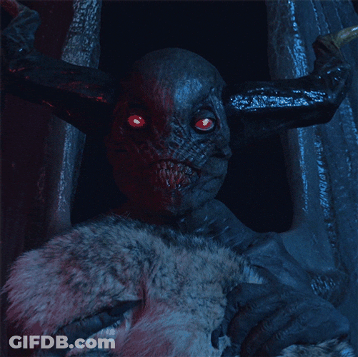 Monster With Red Eyes Evil TV Series GIF