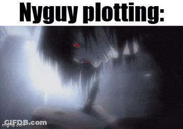 Monster With Red Eyes Nyguy Plotting GIF
