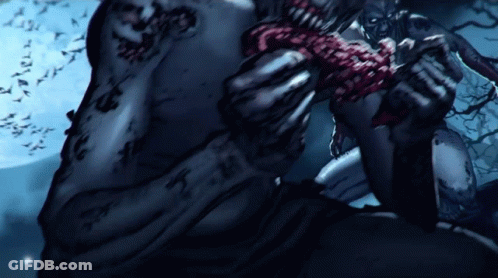 Monster With Rope Around Neck GIF