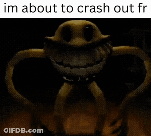 Monster With Text Im About To Crash Out Fr GIF