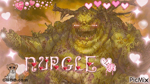 Monster With Word Purple GIF