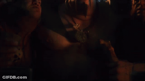 Monsters Fighting In Dark Cave GIF