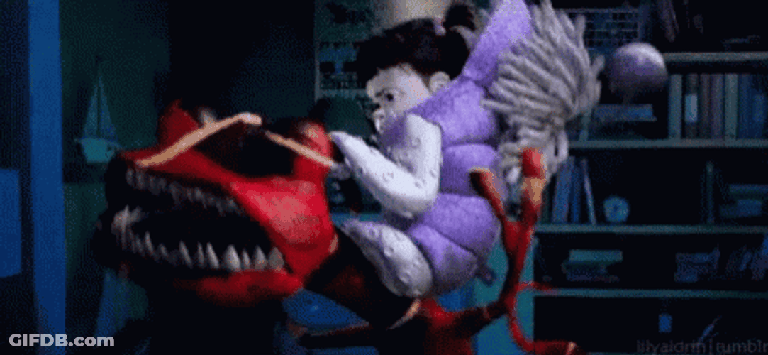 Monsters Inc Boo Fighting GIF