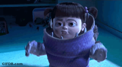 Monsters Inc Character In Purple Suit Making Funny Face GIF