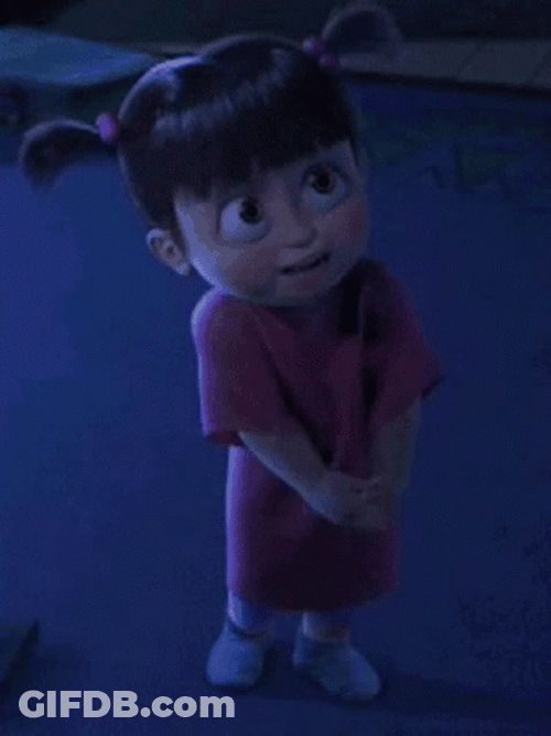 Monsters Inc Cute Little Boo GIF
