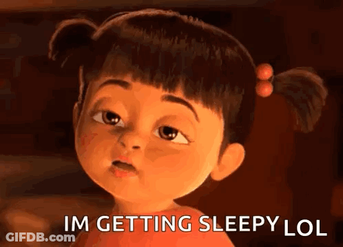 Monsters Inc Girl Getting Sleepy GIF