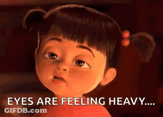 Monsters Inc Girl Saying Eyes Are Feeling Heavy GIF