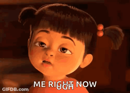 Monsters Inc Girl Saying Me Right Now GIF