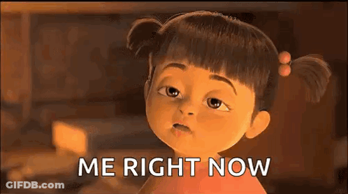 Monsters Inc Girl Saying Me Right Now GIF