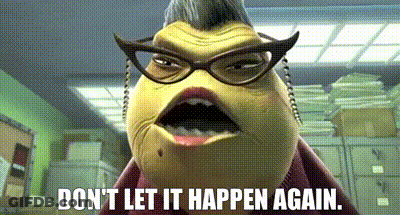 Monsters Inc Glasses Character Don't Let It Happen Again GIF