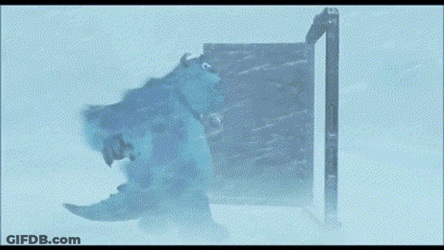 Monsters Inc James In A Snow Field GIF