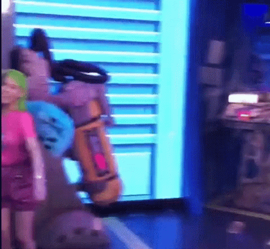 Monsters Inc James Posing GIF