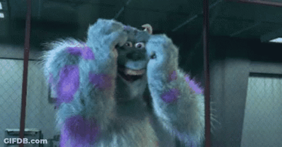 Monsters Inc James Sullivan Falls Down GIF