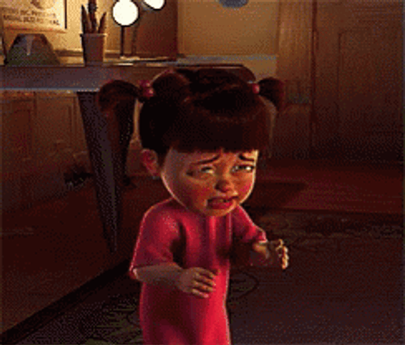 Monsters Inc. Sad Crying Boo GIF