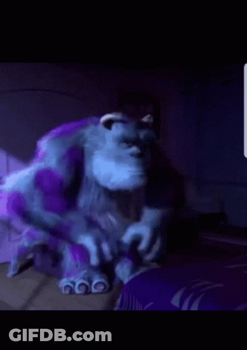 Monsters Inc. Sulley Sullivan Off Reaction GIF